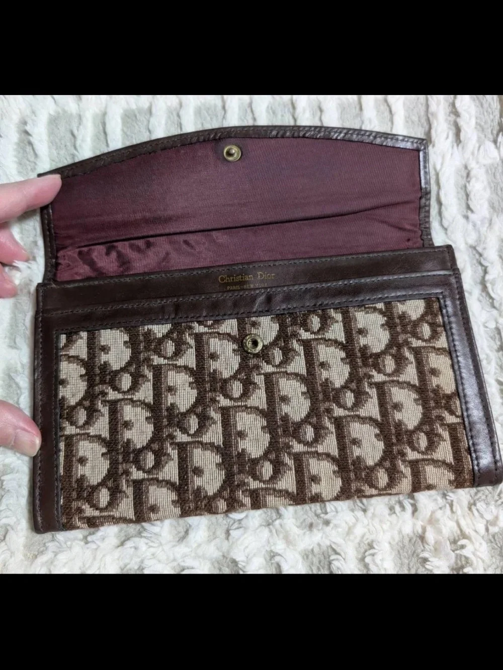 Dior Brown Monogram Canvas Wallet